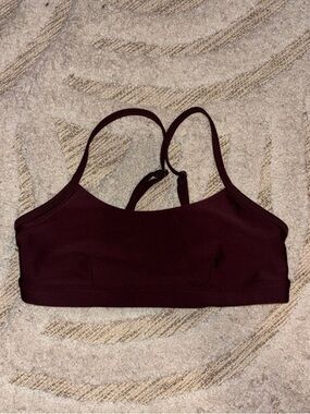 Alo Yoga Alosoft Lavish Sports Bra in Black Cherry